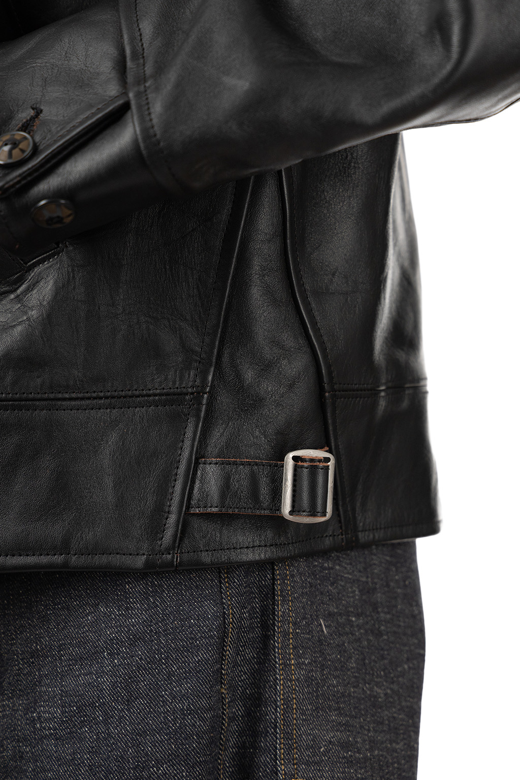 Taiga Takahashi - Lot.802 Cossack Leather Jacket - Black